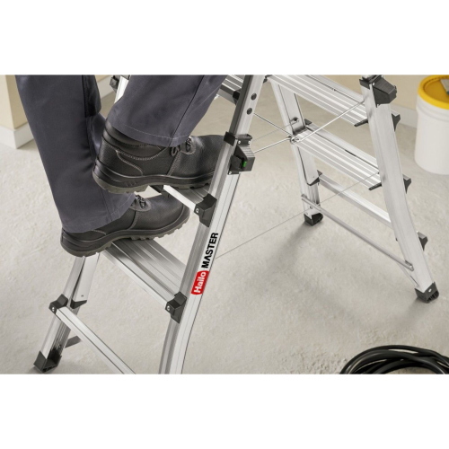 HAILO MASTER DTL100 SCALA TELESCOPICA DOPPIA 2X4-2X6 GRADINI MOD. 8655107 EAN 4007126235701