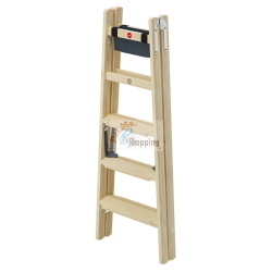 HAILO MASTER H80 SCALA DOPPIA IN LEGNO 2X5 GRADINI MOD. 8768501 EAN 4007126244734