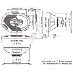 JVC CS-DR6932 ALTOPARLANTI COASSIALI 3 VIE 6X9 MOD. CSDR6932 EAN 4975769487866