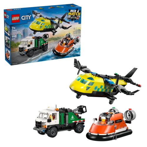LEGO CITY 60505 AEREO CAMION DI SERVIZIO E HOVERCRAFT REMIX MOD. 60505 EAN 5702018056950