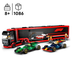 LEGO CITY FORMULA 1 60445 TRASPORTATORE F1 CON RB20 E AMR24 MOD. 60445 EAN 5702017812519