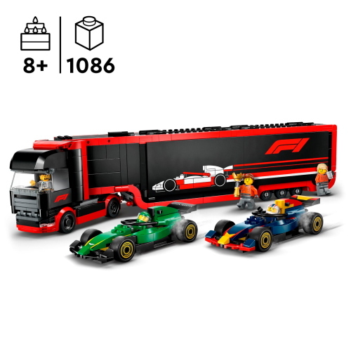 LEGO CITY FORMULA 1 60445 TRASPORTATORE F1 CON RB20 E AMR24 MOD. 60445 EAN 5702017812519