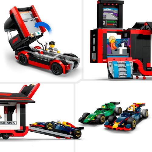 LEGO CITY FORMULA 1 60445 TRASPORTATORE F1 CON RB20 E AMR24 MOD. 60445 EAN 5702017812519