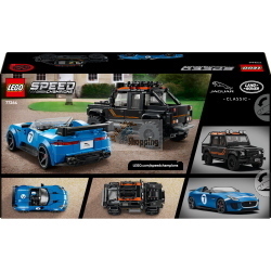 LEGO SPEED CHAMPIONS 77264 JAGUAR PROJECT 7 E LAND ROVER DEFENDER MOD. 77264 EAN 5702018068434