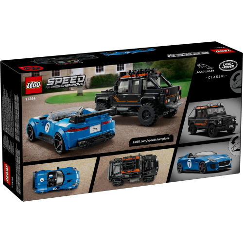LEGO SPEED CHAMPIONS 77264 JAGUAR PROJECT 7 E LAND ROVER DEFENDER MOD. 77264 EAN 5702018068434