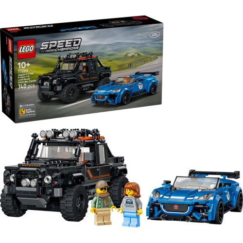 LEGO SPEED CHAMPIONS 77264 JAGUAR PROJECT 7 E LAND ROVER DEFENDER MOD. 77264 EAN 5702018068434