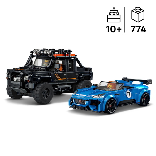LEGO SPEED CHAMPIONS 77264 JAGUAR PROJECT 7 E LAND ROVER DEFENDER MOD. 77264 EAN 5702018068434
