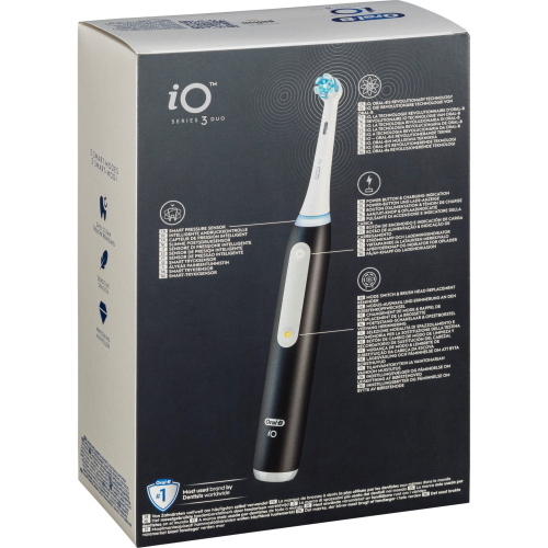 ORAL-B IO SERIES 3 MATT BLACK / BLUSH PINK 2 MANICI MOD. 731857 EAN 8006540731857