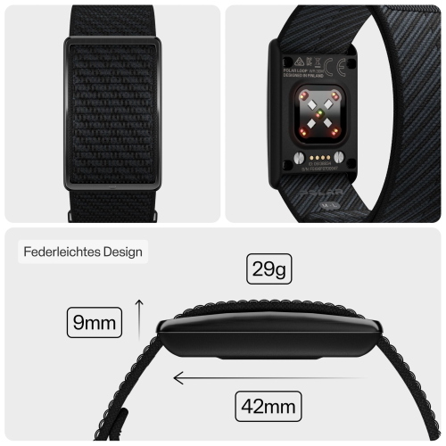 POLAR LOOP GEN2 S-L BLACK FITNESS TRACKER MOD. 920115931 EAN 0725882069647