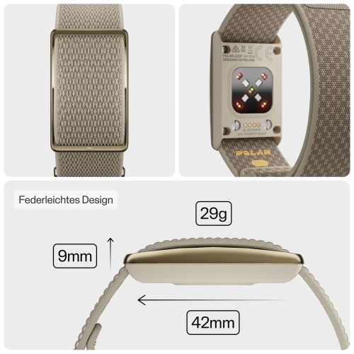 POLAR LOOP GEN2 S-L GREIGE SAND FITNESS TRACKER MOD. 920115932 EAN 0725882069654