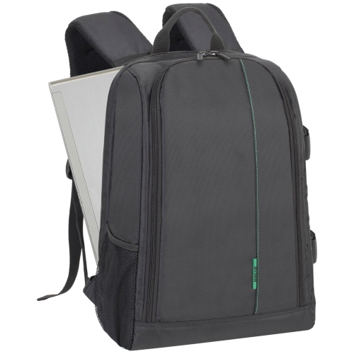 RIVACASE 7490 GREEN MANTIS ZAINO FOTOGRAFICO NERO MOD. 4260403571811 EAN 4260403571811