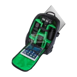 RIVACASE 7490 GREEN MANTIS ZAINO FOTOGRAFICO NERO MOD. 4260403571811 EAN 4260403571811