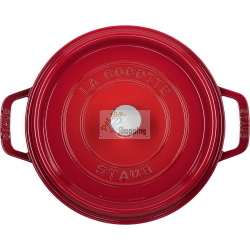 STAUB COCOTTE ROTONDA 24 CM ROSSA IN GHISA MOD. 1004214 EAN 3272341024060