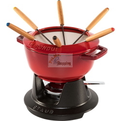 STAUB LA FONDUE 18 CM ROSSO CILIEGIA IN GHISA MOD. 1005035 EAN 3272340027666