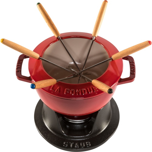 STAUB LA FONDUE 18 CM ROSSO CILIEGIA IN GHISA MOD. 1005035 EAN 3272340027666