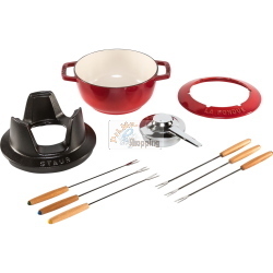 STAUB LA FONDUE 18 CM ROSSO CILIEGIA IN GHISA MOD. 1005035 EAN 3272340027666