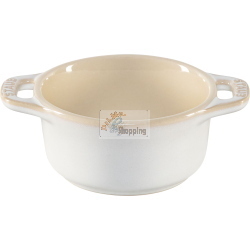 STAUB SET 4 MINI COCOTTE ROTONDE CERAMICA AVORIO MOD. 1008680 EAN 3272340049989