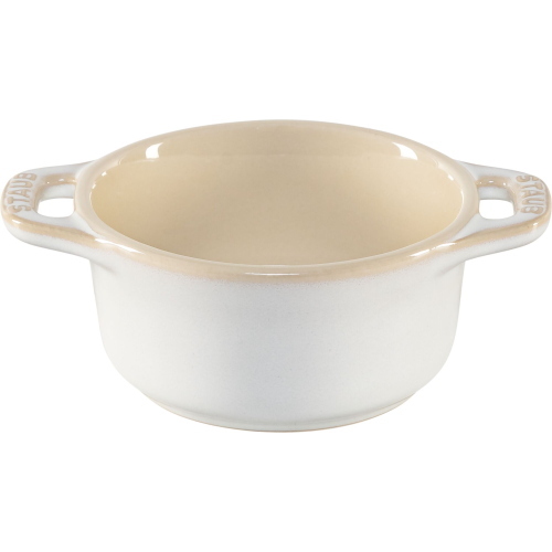 STAUB SET 4 MINI COCOTTE ROTONDE CERAMICA AVORIO MOD. 1008680 EAN 3272340049989