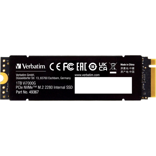 VERBATIM VI7000G SSD M.2 1TB PCIE NVME MOD. 49367 EAN 0023942493679