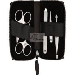 ZWILLING SET MANICURE PEDICURE 5 PEZZI VEGANO NERO MOD. 97015-004-0 EAN 4009839496370