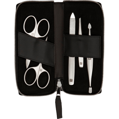 ZWILLING SET MANICURE PEDICURE 5 PEZZI VEGANO NERO MOD. 97015-004-0 EAN 4009839496370
