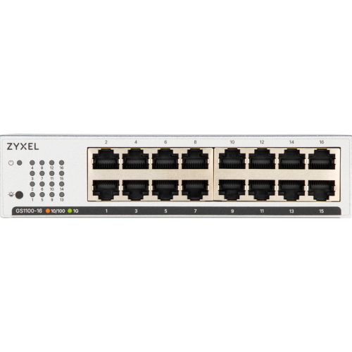 ZYXEL GS1100-16 V4 SWITCH NON GESTITO 16 PORTE MOD. GS1100-16-EU0104F EAN 4718937653232