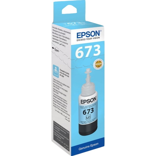 Epson 673 ciano (chiaro) cartuccia d'inchiostro originale (C13T67354A) 800 mm 1200 mm
