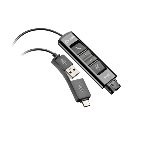 HP Poly Adattatore DA85 da USB a QD TAA nero (786C7AA) 3 g 27 mm