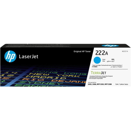 HP 222A ciano toner (W2221A) 200 pagine