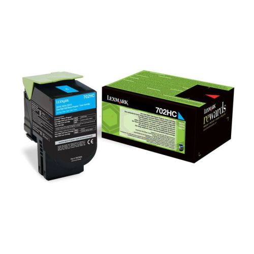 Lexmark 702HCE toner ciano alta capacita Corporate 70C2HCE