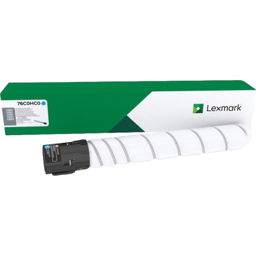 Lexmark 76C0HC0 ciano toner originale (CS923/CX921) 790 g 80 mm