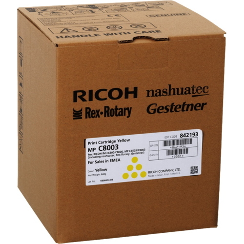 Ricoh C8003Y giallo toner (842193) 27.000 pagine