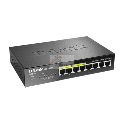 D-Link DGS-1008P switch Gigabit PoE 8 porte nero