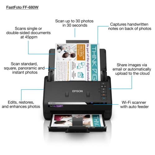 Epson FastFoto FF-680W scanner fotografico e documentale