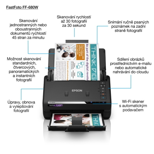 Epson FastFoto FF-680W scanner fotografico e documentale