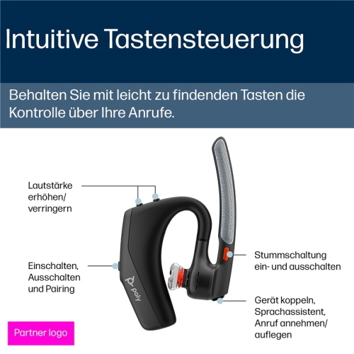 HP Poly accessorio cuffie nero AV4P5AA