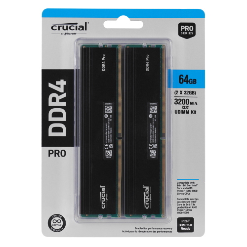 Crucial Pro DDR4-3200 64GB kit 2x32GB CP2K32G4DFRA32A
