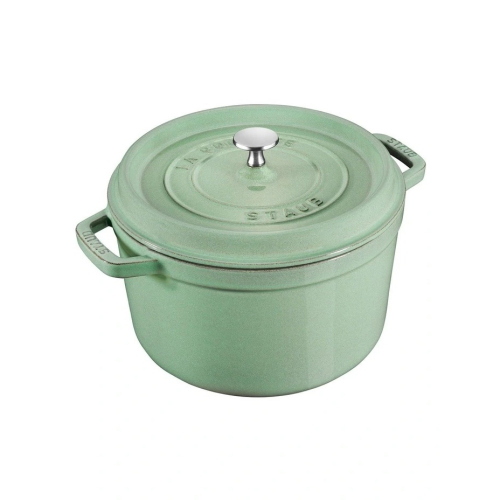 Staub cocotte rotonda 28 cm verde salvia
