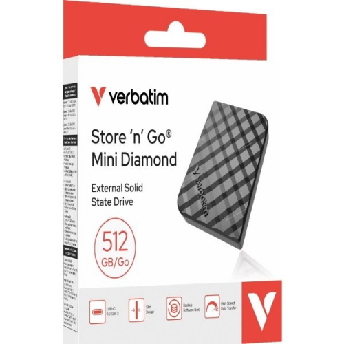 Verbatim Store n Go Mini Diamond SSD 512GB USB 3.2 Gen 2