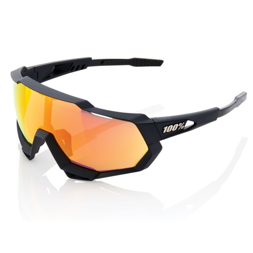 100% SPEEDTRAP lenti HiPER specchiate Soft Tact nero modello HU-GLA-2081