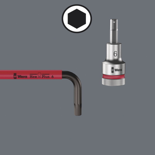 WERA 3950/9 HEX-PLUS MULTICOLOUR IMPERIAL INOX 1 INOX modello 5022860001