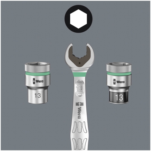 WERA 8100 SB 6 SET con cricchetto ZYKLOP SPEED attacco 3/8 METRICO modello 5004046001