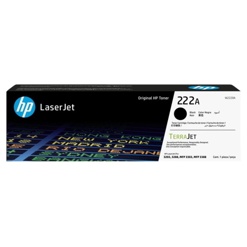 HP 222A toner nero originale W2220A 1300 pagine