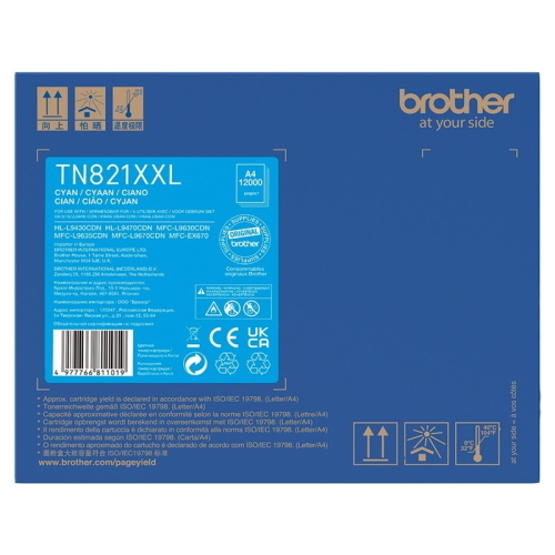 Brother TN-821XXLC toner ciano originale 12.000 pagine