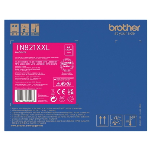 Brother TN-821XXLM toner magenta originale 12.000 pagine
