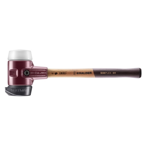 Halder Simplex 3027.280 mazzuola 80 mm gomma e Superplastik