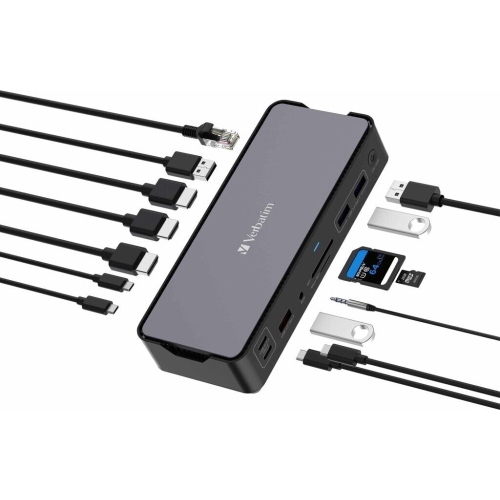 Verbatim CDS-15 32171 - Dock USB-C Pro con doppia uscita HDMI