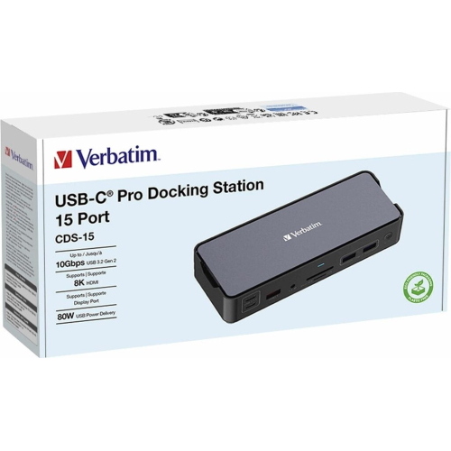 Verbatim CDS-15 32171 - Dock USB-C Pro con doppia uscita HDMI