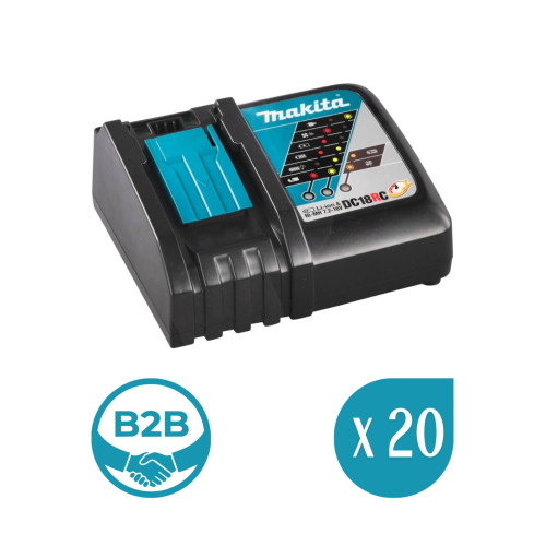 [B2B] Pack da 20 caricabatterie MAKITA DC18RC