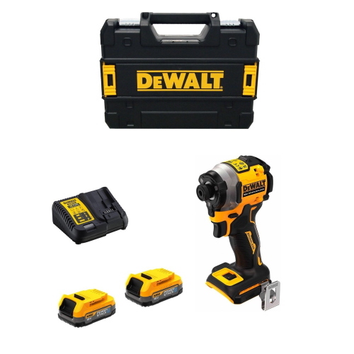 Avvitatore ad Impulsi DeWALT DCF850E2T (2 x 1,7 Ah + DCB115 + TSTAK II)